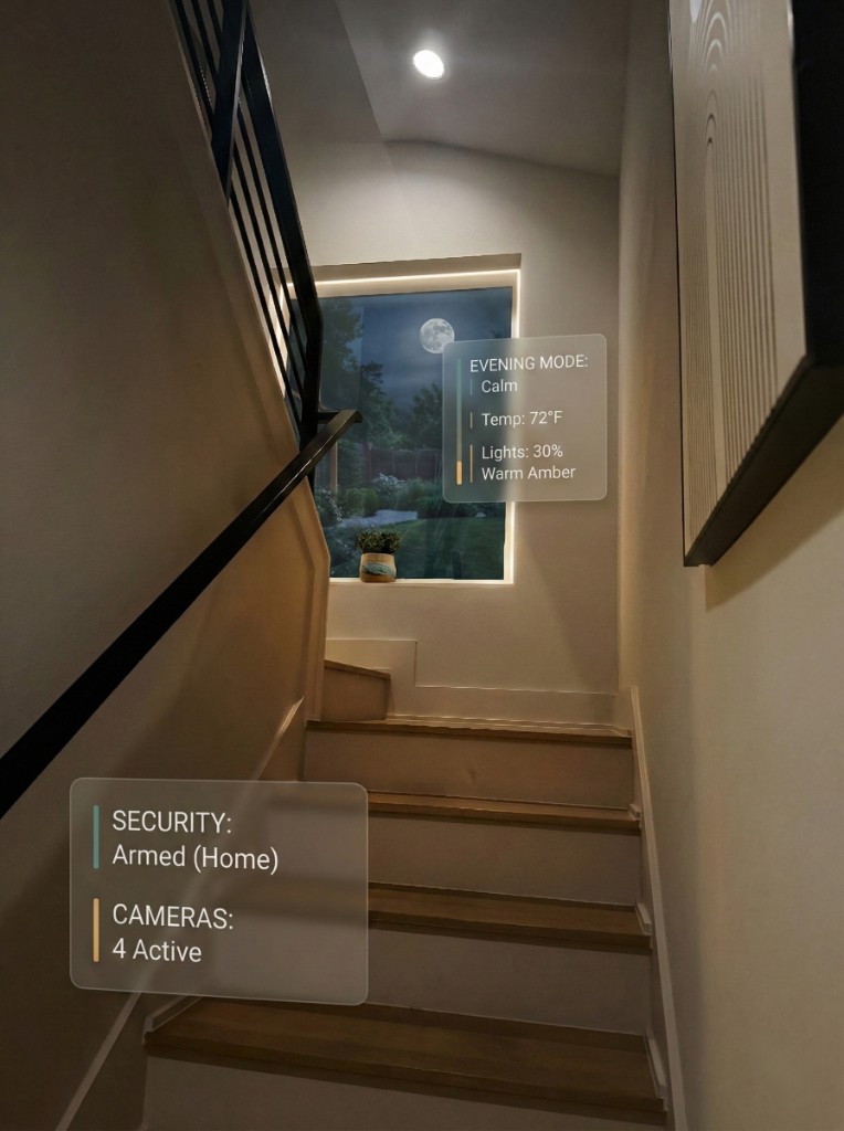 Evening mode and security at a glance